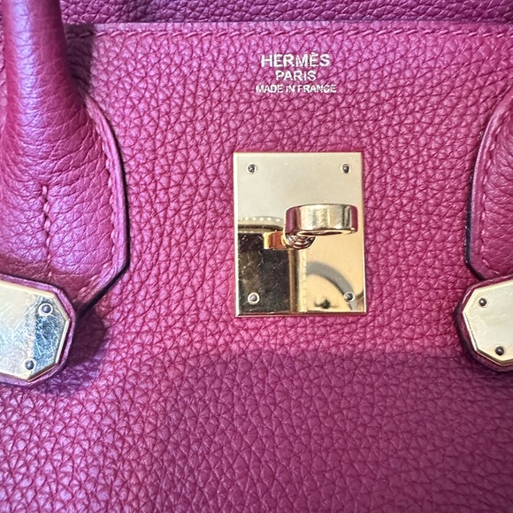 (Sold) Hermes Birkin 30 Bordeaux clemence leather - Picture 6 of 16